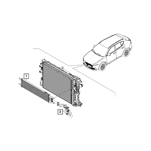 68505128AA Direct Fit Automatic Transmission Oil Cooler, Sold Individually