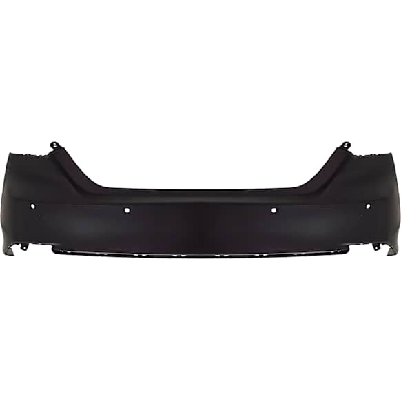Rear Primed Bumper Cover, with Parking Aid Sensor Holes, CAPA Certified