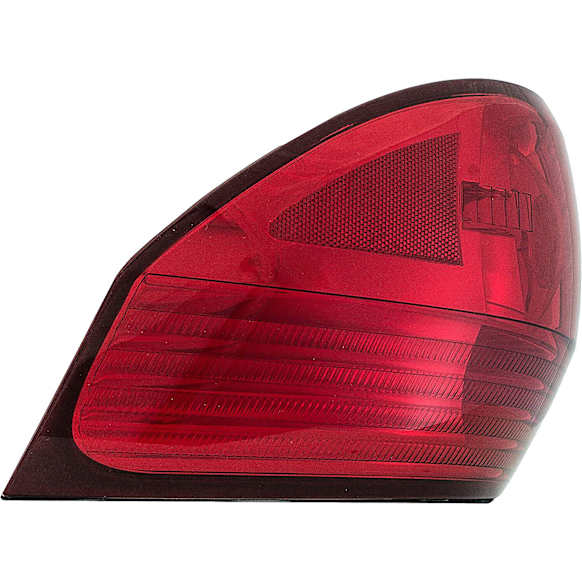 1611529 Passenger Side Halogen Tail Light, With bulb(s), Red Lens