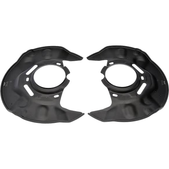 924-372 Front Brake Dust Shields Black, Steel, OE Solutions Series
