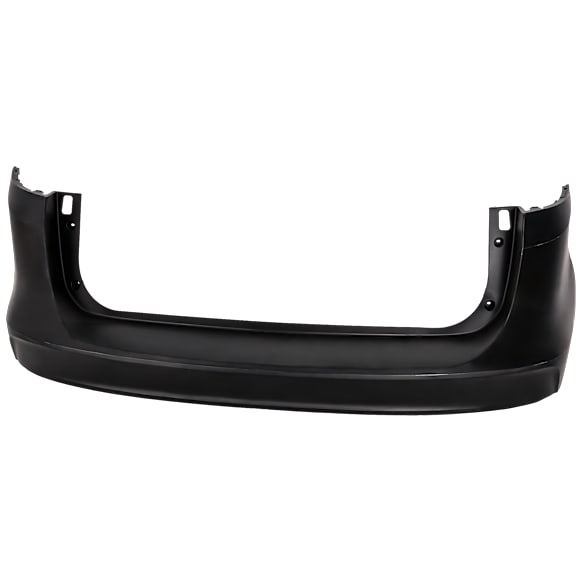 Rear Primed Bumper Cover, Without Tow Hook, Without Parking Aid Sensor Holes, CAPA CERTIFIED