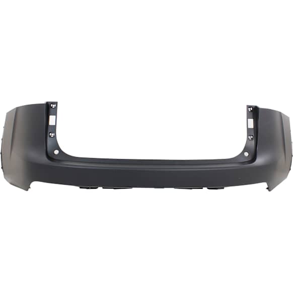 Rear, Upper Primed Bumper Cover, Without Parking Aid Sensor Holes