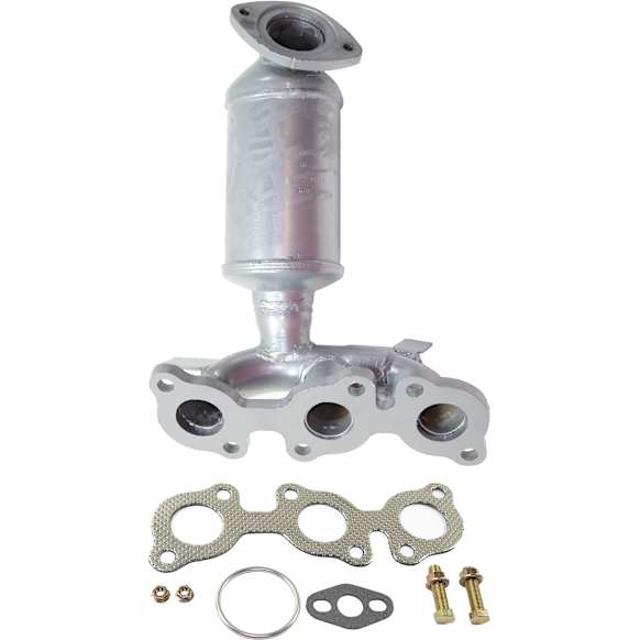 Front, Passenger Side (Firewall Side) Catalytic Converter, Federal EPA, 46-State Cannot ship to/installed in vehicles purchased in CA/CO/NY/ME, With Integrated Exhaust Manifold, 3.0L Engine