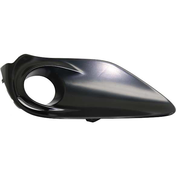 Front, Passenger Side Fog Light Trim, Black