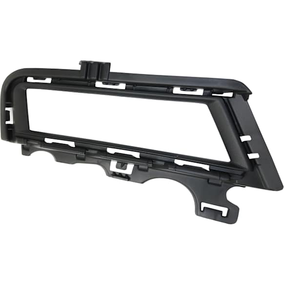 Front, Passenger Side Fog Light Trim, Textured Black, without Chrome Molding