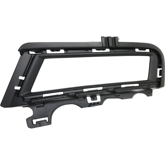 Front, Driver Side Fog Light Trim, Textured Black, without Chrome Molding