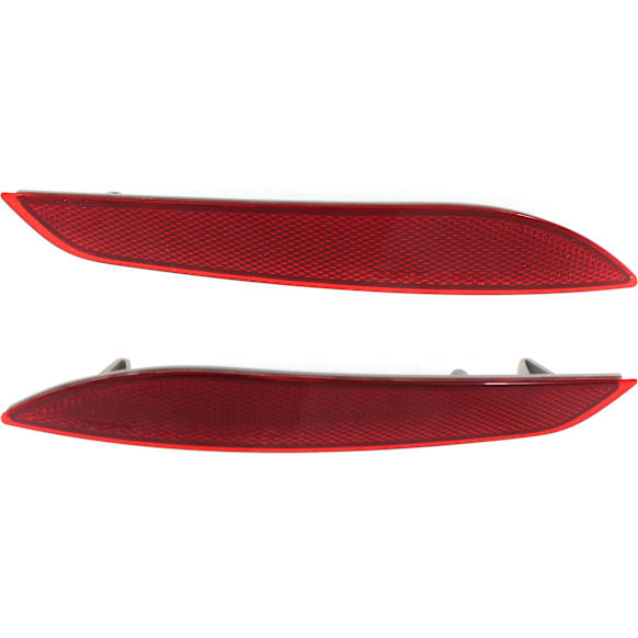 Rear, Driver and Passenger Side Bumper Reflector,, CAPA Certified