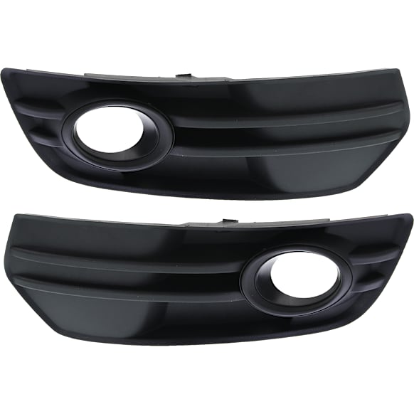 Front, Driver and Passenger Side Fog Light Trims, Primed, For Models Without S-Line Package