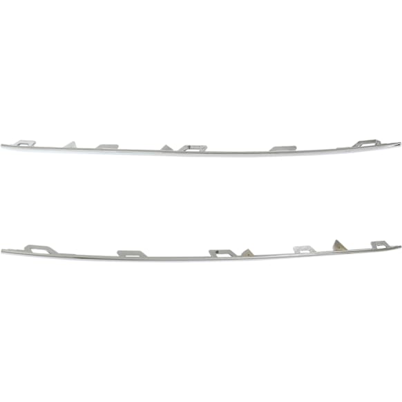 Front, Driver and Passenger Side Fog Light Trims, Chrome