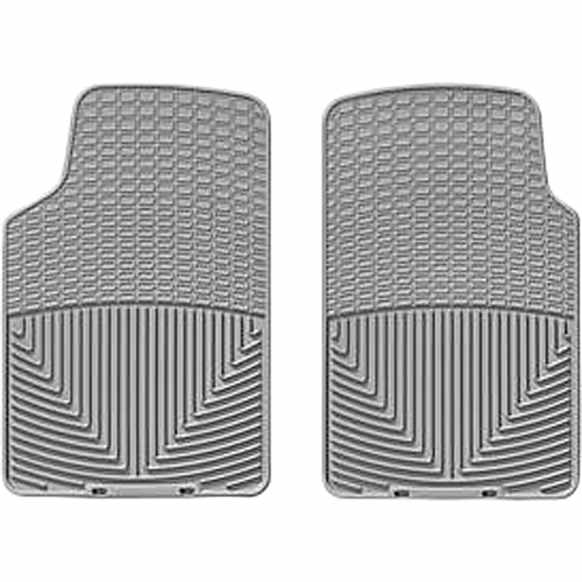 W3GR Front Row All-weather Series Flat Floor Mat, Gray Made of Rubber