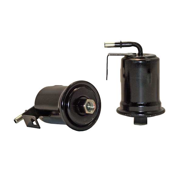 Black 6 Inch Aluminum High Flow Fuel Filter, Stainless Element