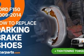 How to Replace the Parking Brake Shoes: 2009-2014 Ford F-150