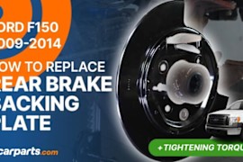How to Replace the Rear Brake Backing Plate: 2009-2014 Ford F-150