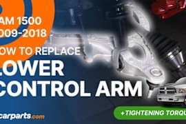 How to replace the Lower Control Arms 2009-2018 Dodge RAM 1500
