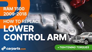 How to replace the Lower Control Arms 2009-2018 Dodge RAM 1500