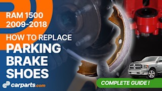 How to Replace the Parking Brake Shoes: 2009-2018 Dodge RAM 1500
