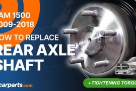 How to Replace Rear Axle Shaft: 2009-2018 Dodge RAM 1500