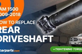 How to Replace Rear Driveshaft: 2009-2018 Dodge RAM 1500