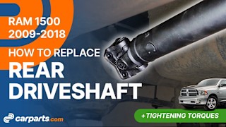 How to Replace Rear Driveshaft: 2009-2018 Dodge RAM 1500