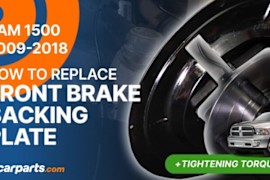 How to Replace Front Brake Backing Plate: 2009-2018 Dodge RAM 1500