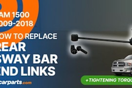 How to Replace Rear Sway Bar End Links: 2009-2018 Dodge RAM 1500