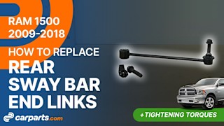 How to Replace Rear Sway Bar End Links: 2009-2018 Dodge RAM 1500