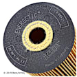 041-8129 Beck Arnley OE Replacement Oil Filter - Cartridge, Direct Fit, Sold Individually