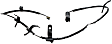084-1544 Rear, Driver or Passenger Side Brake Pad Sensor Beck Arnley OE Replacement