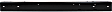 Front Bumper, Painted Black, Without Mounting Brackets
