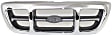 Grille, Chrome Shell with Painted Gray Insert, XLT Model