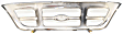 Grille, Chrome Shell with Painted Gray Insert, XLT Model