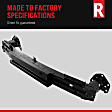 Front Bumper Reinforcement, Steel, LX Model