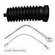 103-2696 Steering Rack Boot, Sold Individually, Direct Fit, Beck Arnley OE Replacement