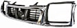 1998-2000 Nissan Frontier - Grille Assembly, Chrome Shell with Black Insert