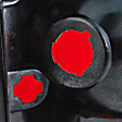 Passenger Side Tail Light, without Bulb, Halogen, Clear and Red Lens, Without Chrome Trim