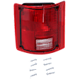 Driver Side Tail Light, without Bulb, Halogen, Clear and Red Lens, Without Chrome Trim
