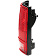 Driver Side Tail Light, without Bulb, Halogen, Clear and Red Lens, Without Trim