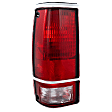 Driver Side Tail Light, without Bulb, Halogen, Clear and Red Lens, With Chrome Trim