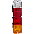 Passenger Side Tail Light, with Bulb, Halogen, Amber, Clear and Red Lens, 4 Cyl., 1.3L Engine