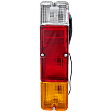 Driver Side Tail Light, with Bulb, Halogen, Amber, Clear and Red Lens, 4 Cyl., 1.3L Engine