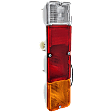 Driver Side Tail Light, with Bulb, Halogen, Amber, Clear and Red Lens, 4 Cyl., 1.3L Engine