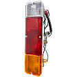 Driver Side Tail Light, with Bulb, Halogen, Amber, Clear and Red Lens, 4 Cyl., 1.3L Engine
