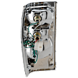 Passenger Side Tail Light, with Bulb, Halogen, Amber, Clear and Red Lens, With Chrome Trim