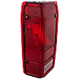 Driver Side Tail Light, without Bulb, Halogen, Clear and Red Lens