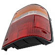 Passenger Side Tail Light, with Bulb, Halogen, Amber, Clear and Red Lens