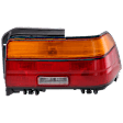 Passenger Side Tail Light, with Bulb, Halogen, Amber, Clear and Red Lens, Sedan