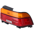Passenger Side Tail Light, with Bulb, Halogen, Amber, Clear and Red Lens, Sedan