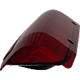 Driver Side Tail Light, without Bulb, Halogen, Clear and Red Lens, Styleside