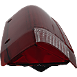 Driver Side Tail Light, without Bulb, Halogen, Clear and Red Lens, Styleside