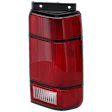 Passenger Side Tail Light, without Bulb, Halogen, Clear and Red Lens, 6 Cyl., 4.0L Engine